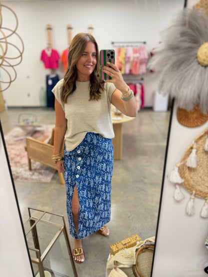 Finn' Around Print Skirt