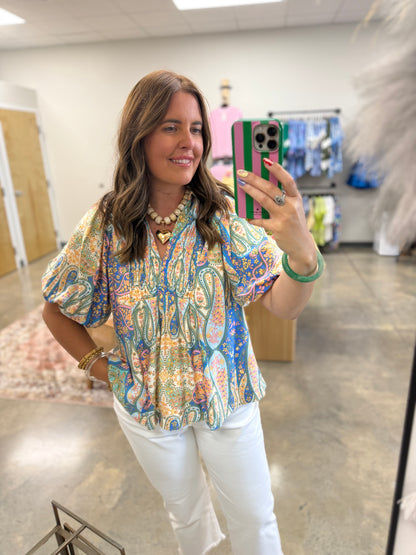 The Dez Smocked Blouse Curvy