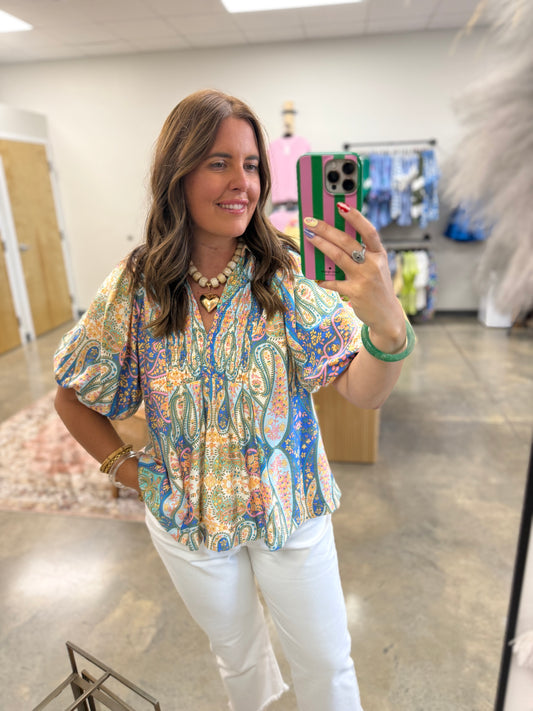 The Dez Smocked Blouse
