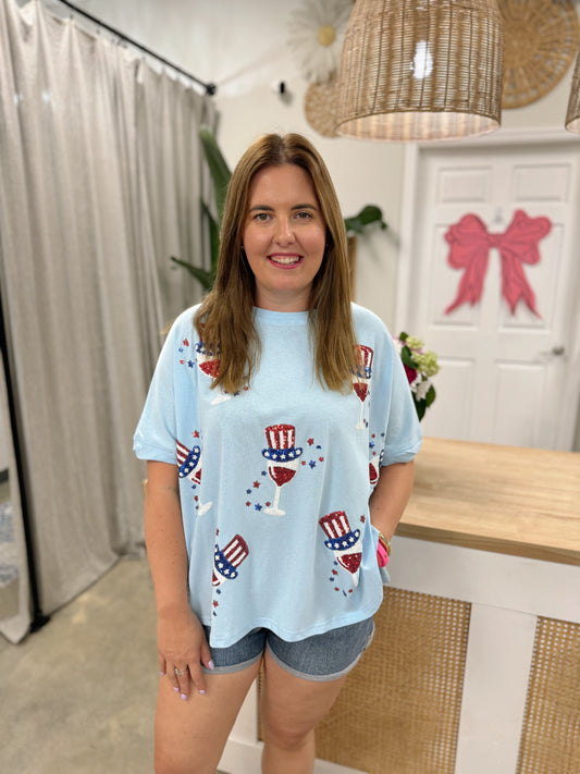 Red, White, and BOOZZY Top