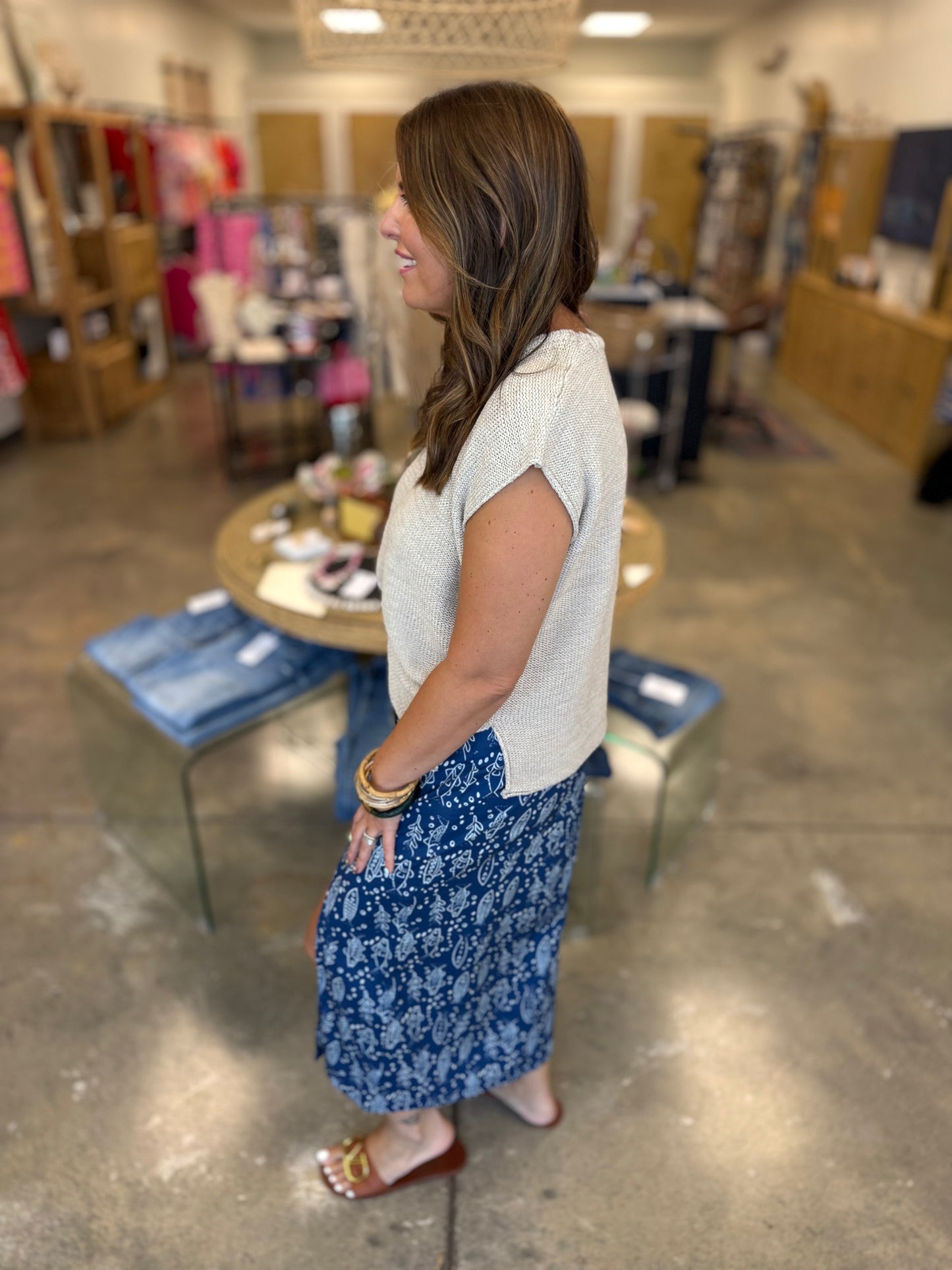 Finn' Around Print Skirt