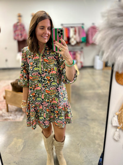 The Paisley and Pretty Mini Dress
