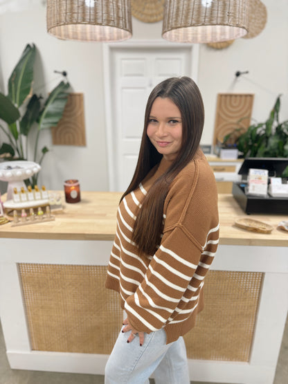 The Mollie Oversized Striped Sweater