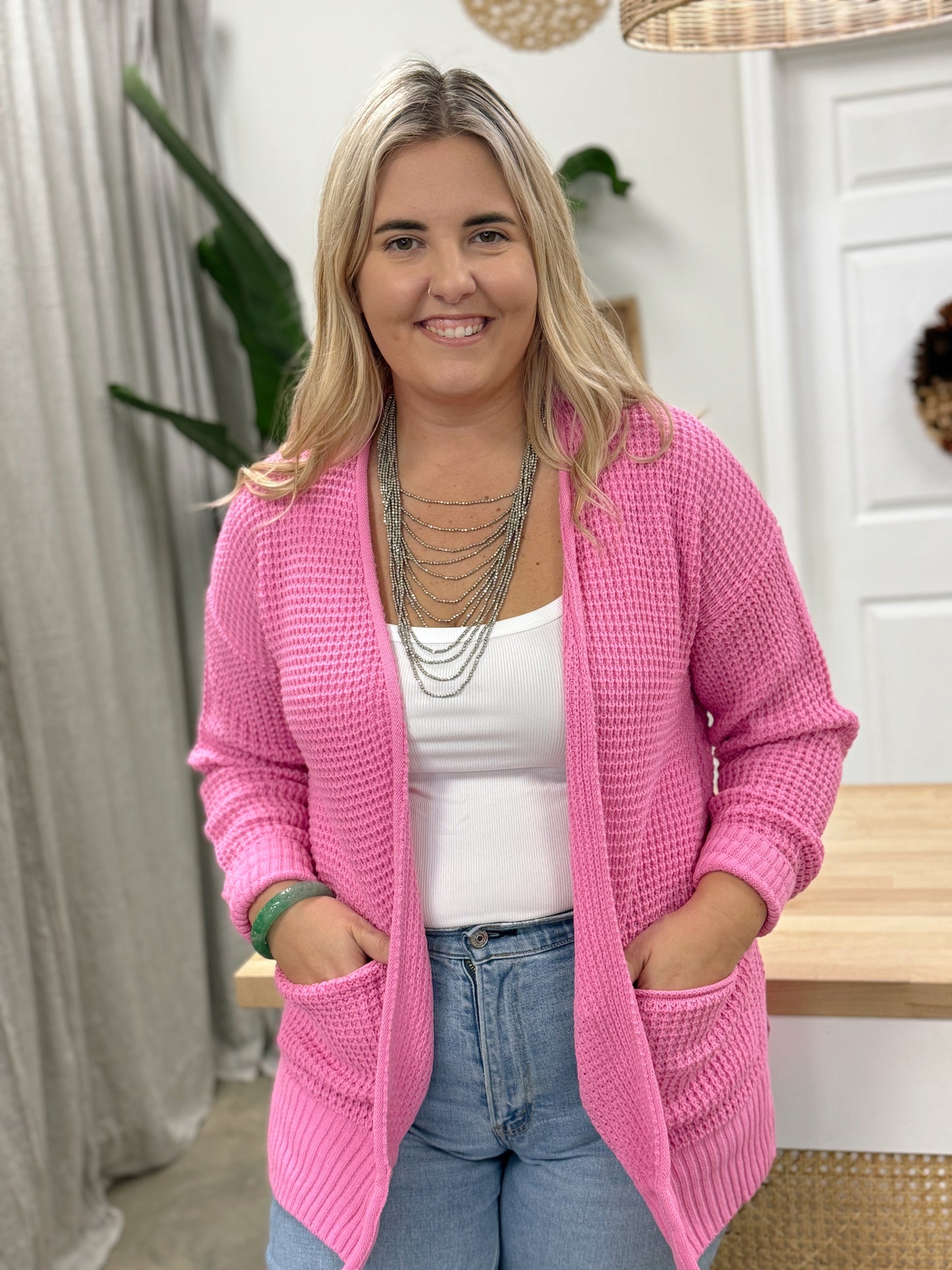 Door Buster Waffle Cardigan