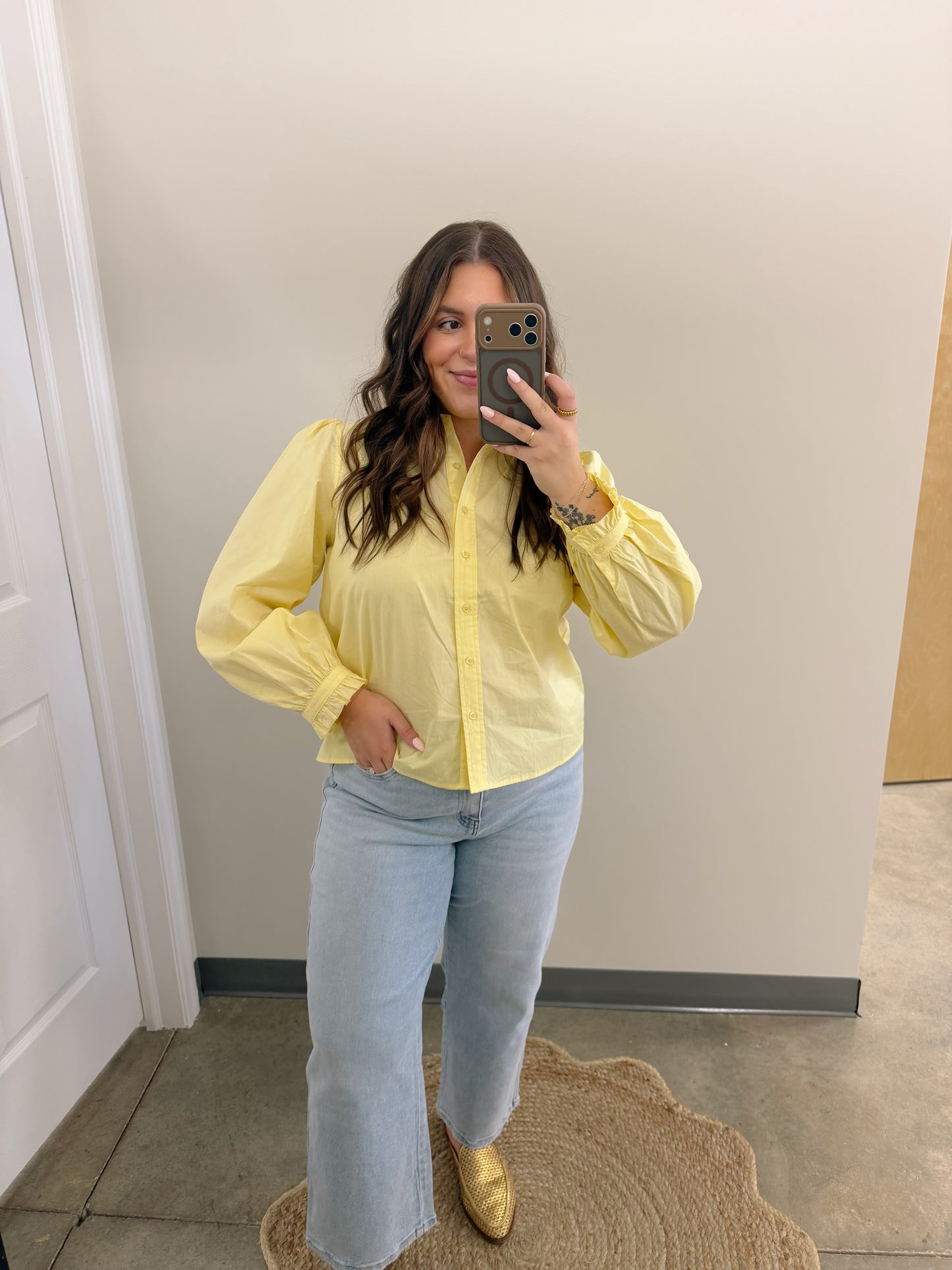 The Buttercup Button Down Blouse