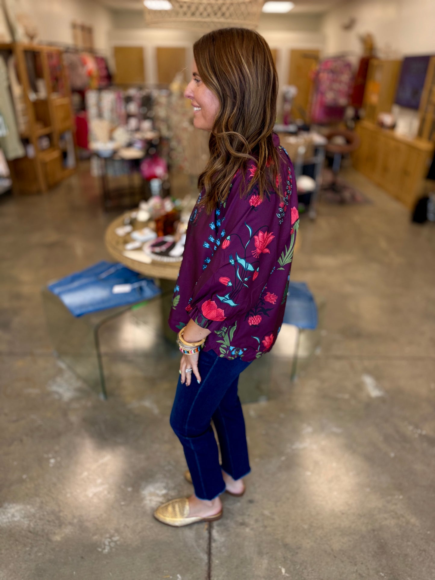 The Block Print Paisley Blouse