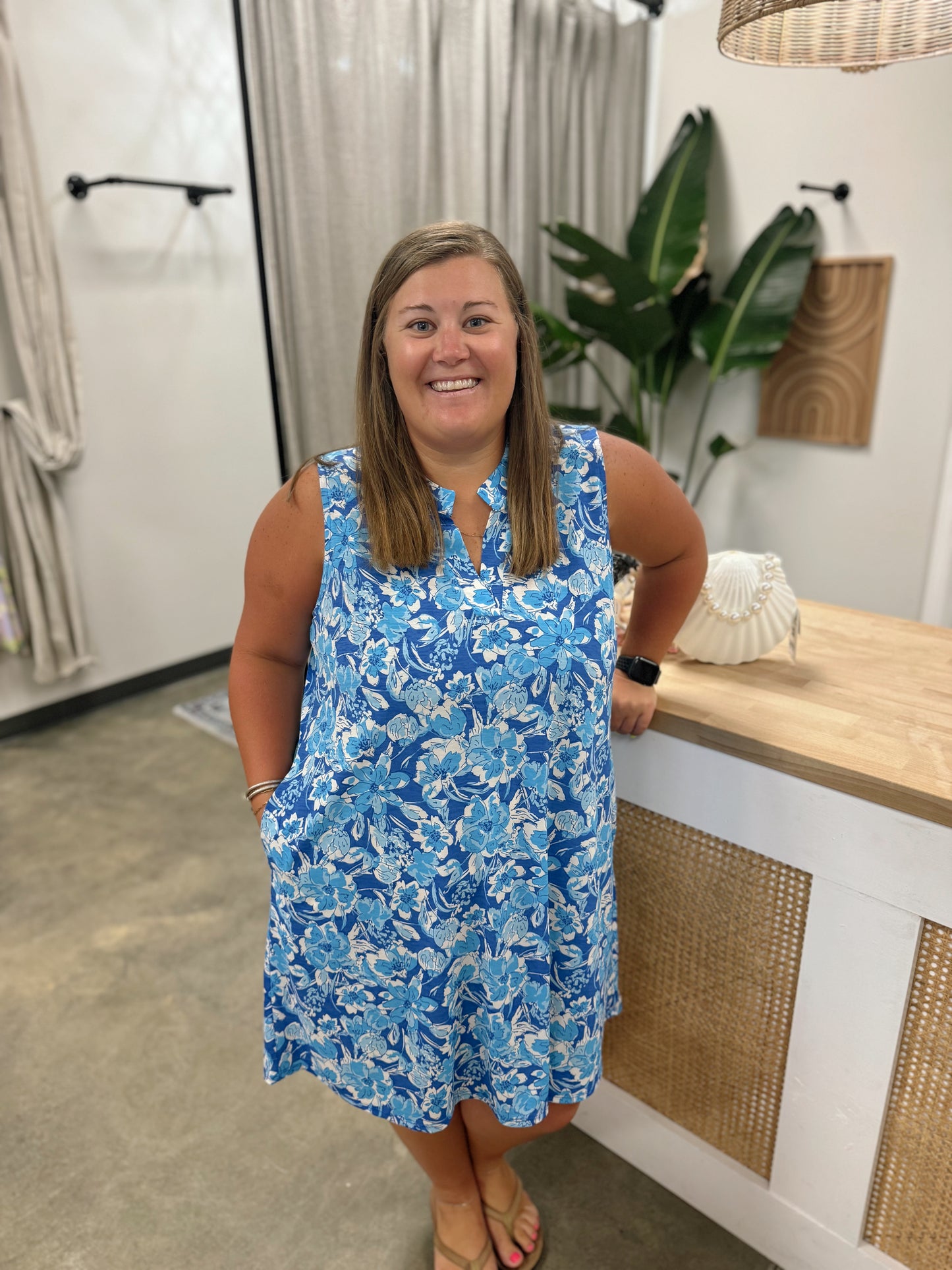 PLUS SIZE Lizzy Mandarin Collar Dress