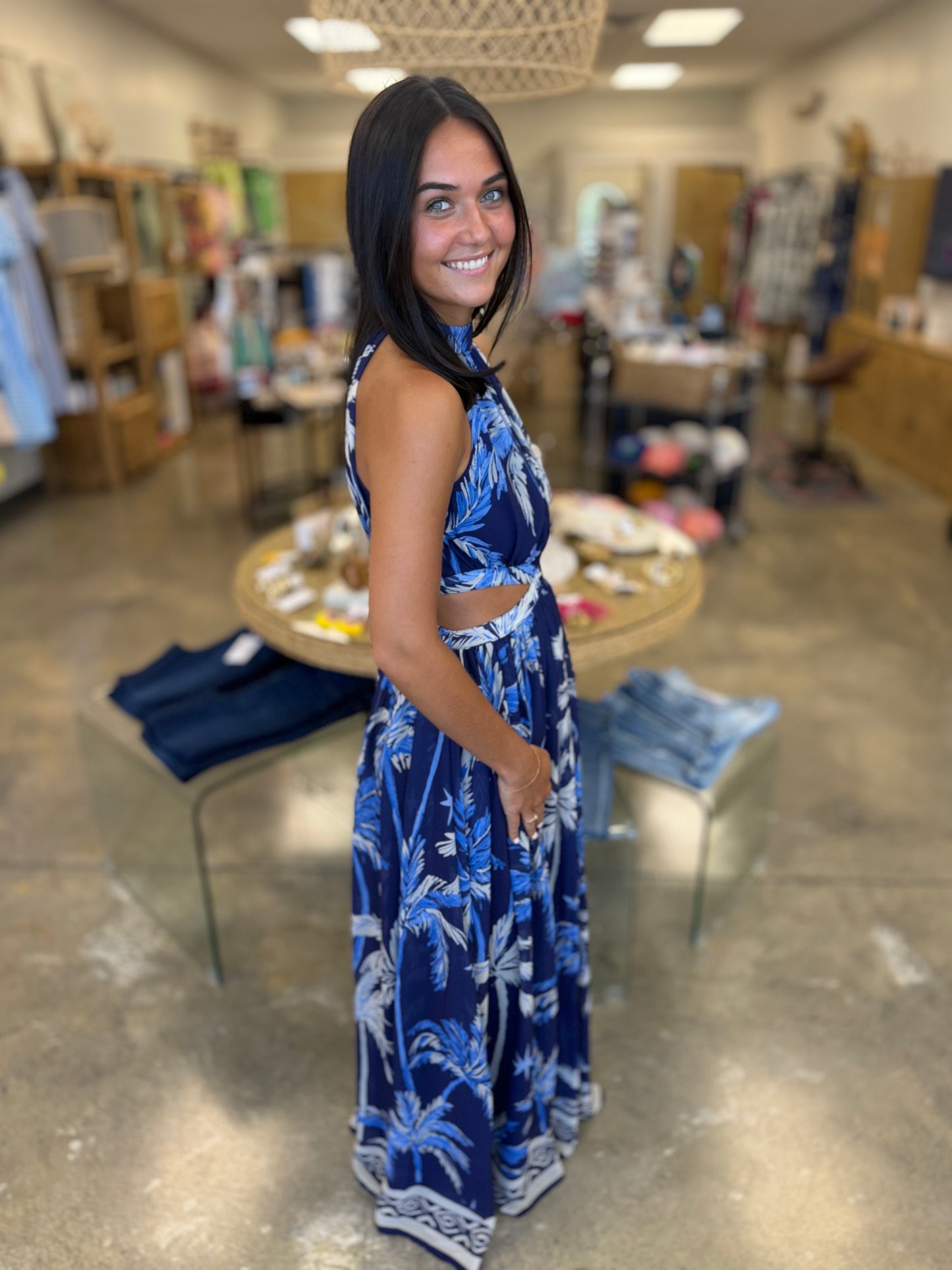 The Bombay Halter Maxi Dress