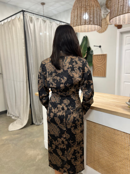 The Versace Tie Midi Dress