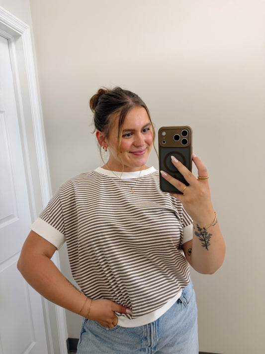 The Tina Top in Mocha