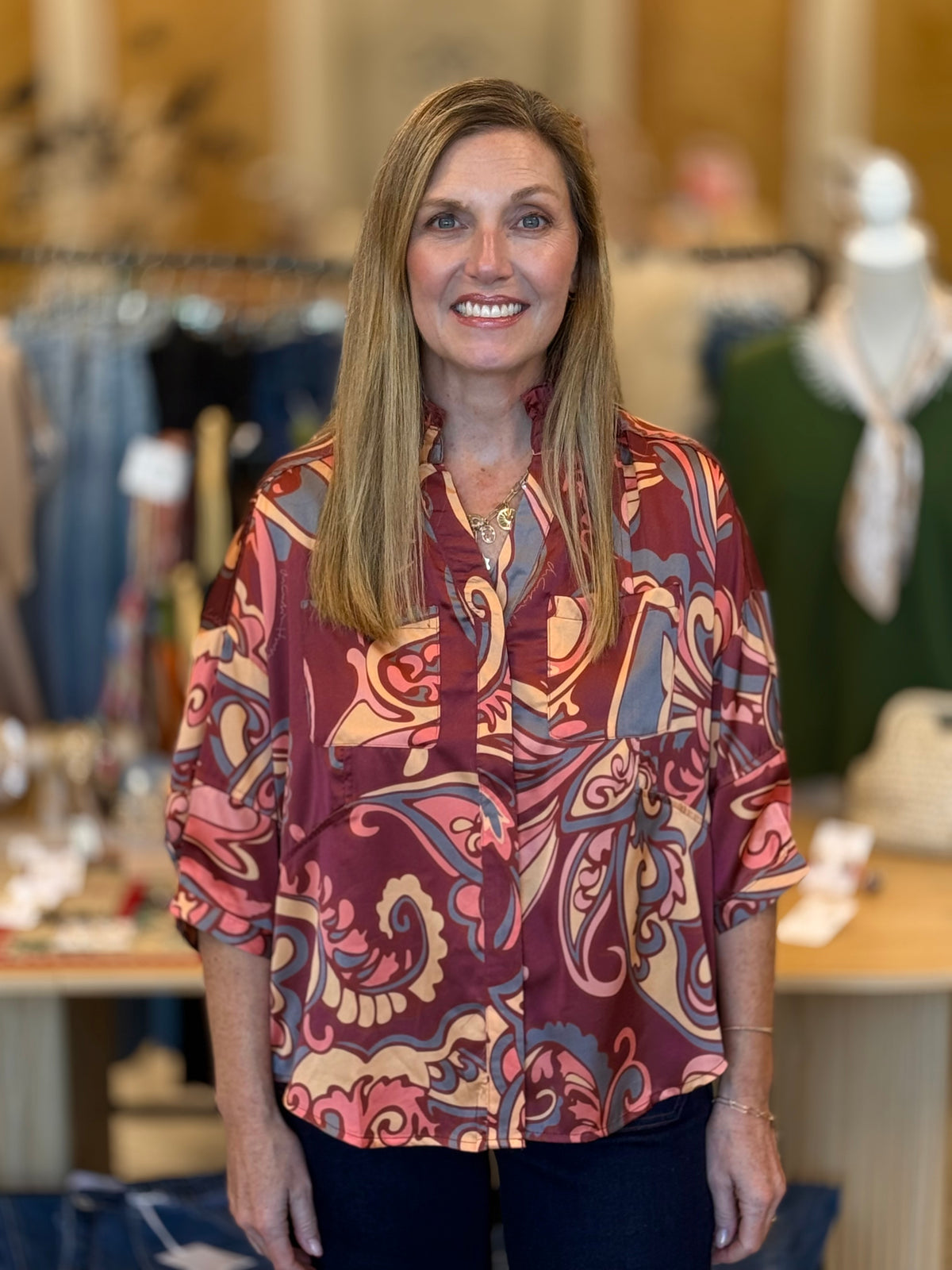 The Majestic Print Blouse