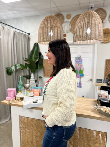 The Holly Wreath Christmas Sweater