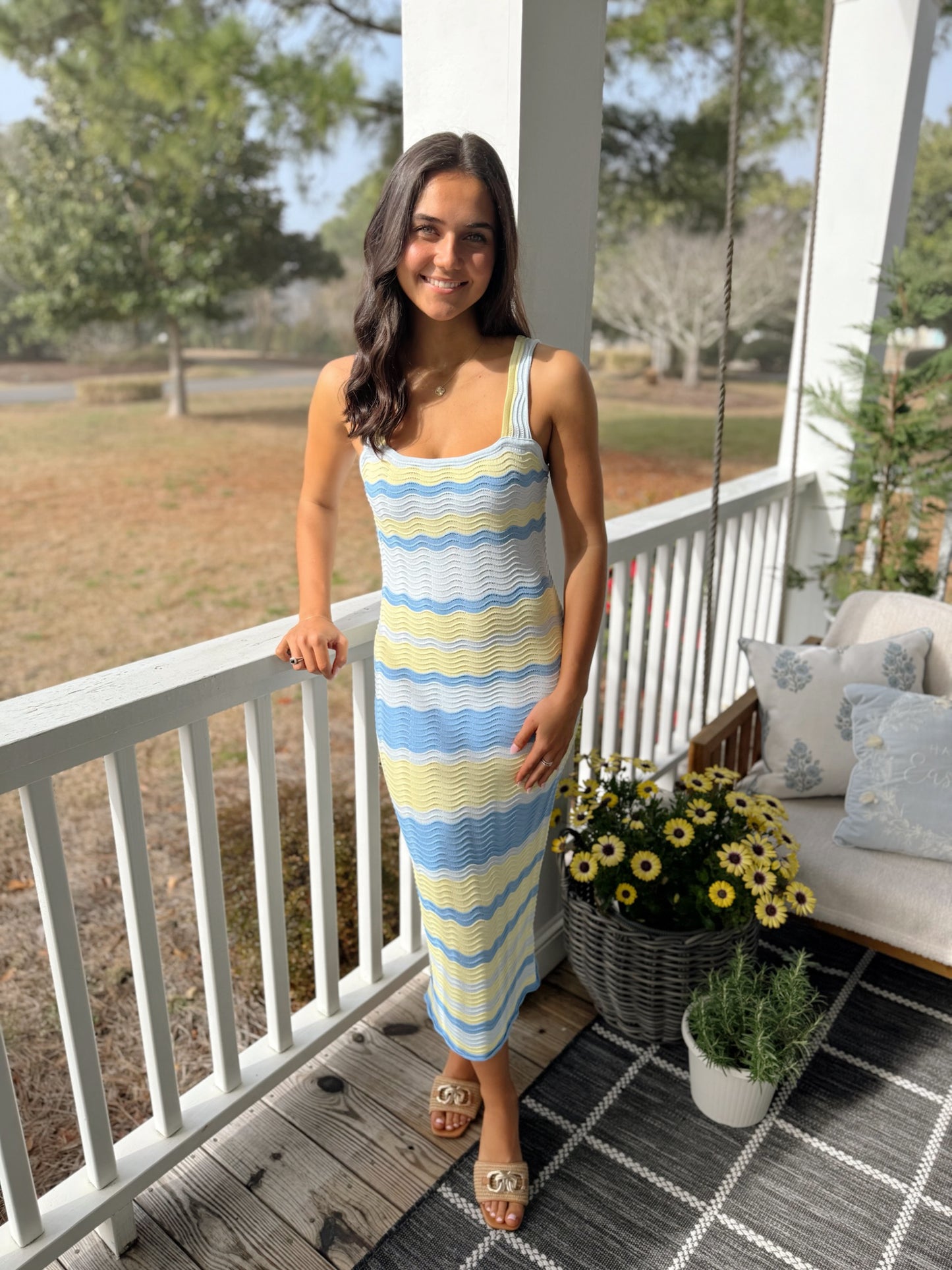 The Candy Stripe Knit Dress