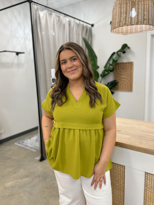 Peplum and Posey Top