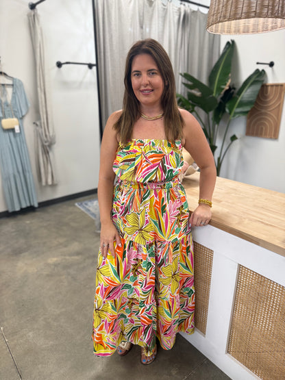 Tropical Vcay Maxi Dress