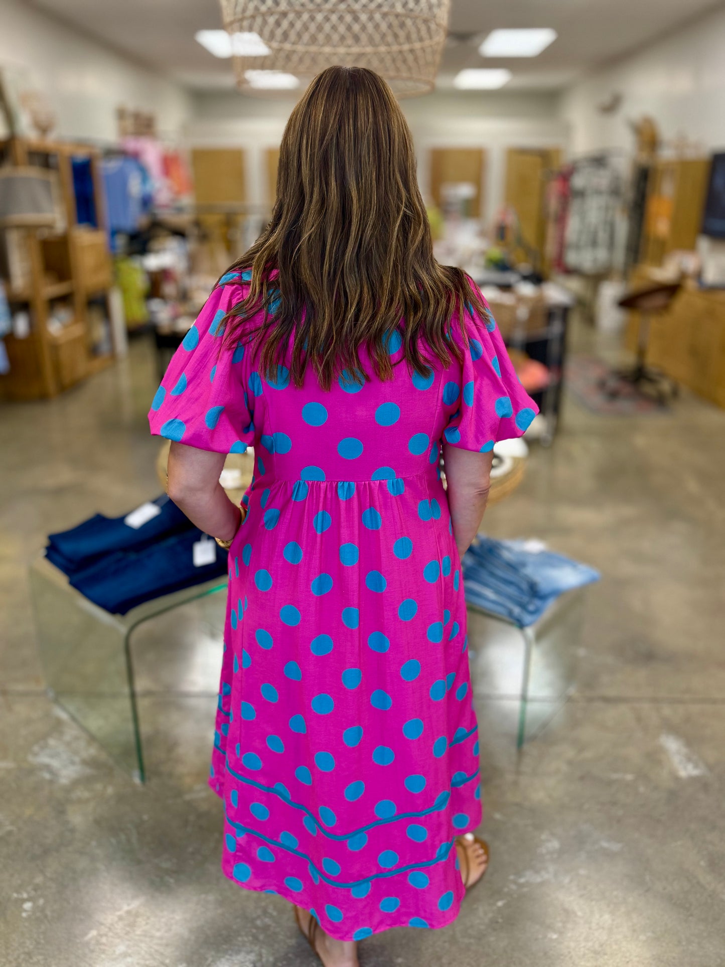 The Minnie Polka Dot Midi Dress
