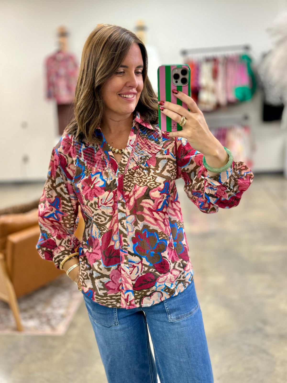 The Nadine Smocked Blouse