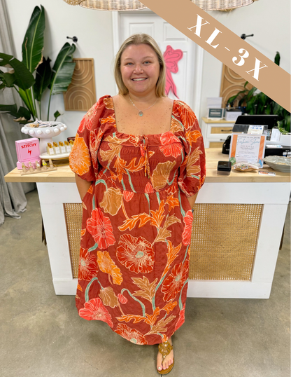 Terra Cotta Maxi Dress Curvy