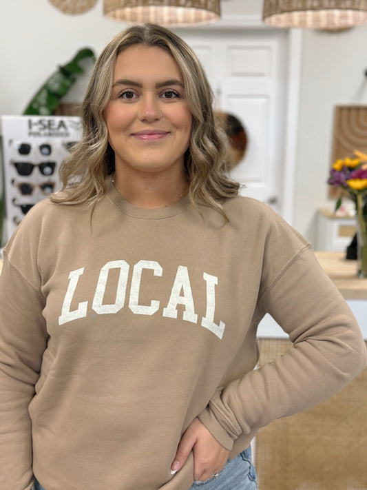 LOCAL graphic sweatshirt Tan