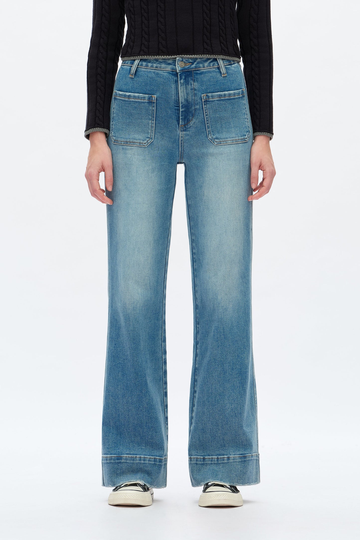 Bayeas Wide Leg Sailor Jeans