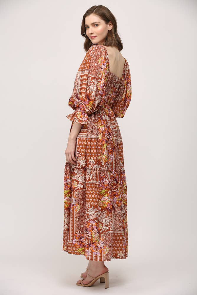 The Gloria Smocked Midi Dress