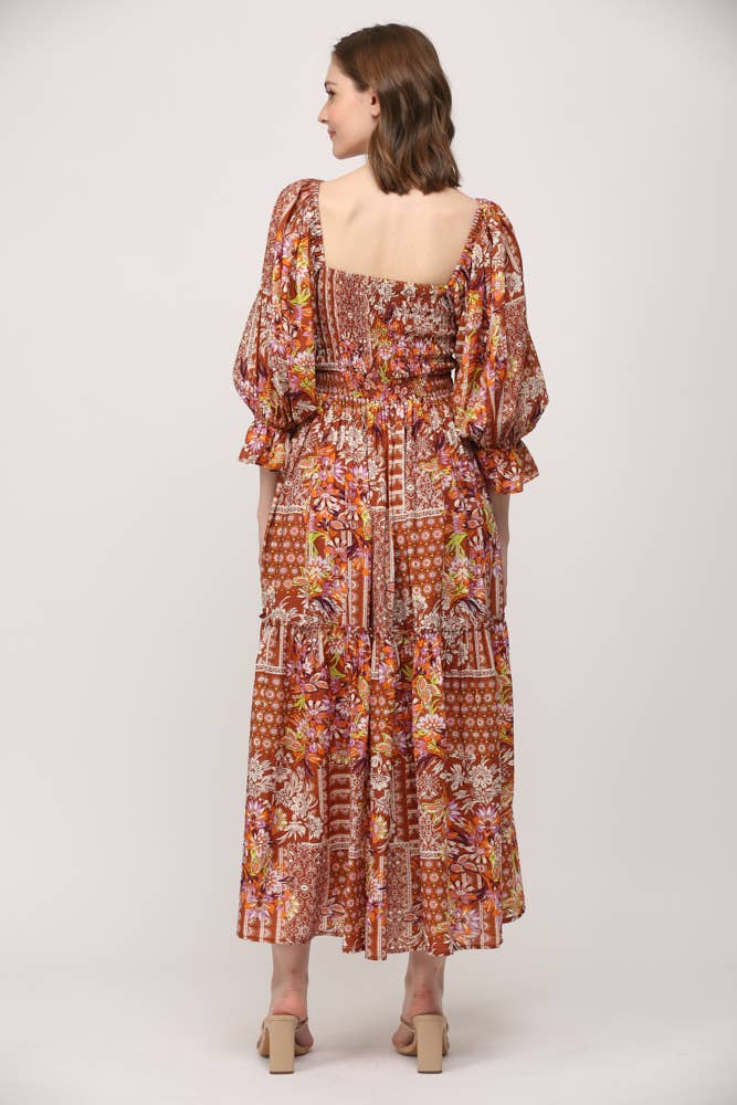 The Gloria Smocked Midi Dress