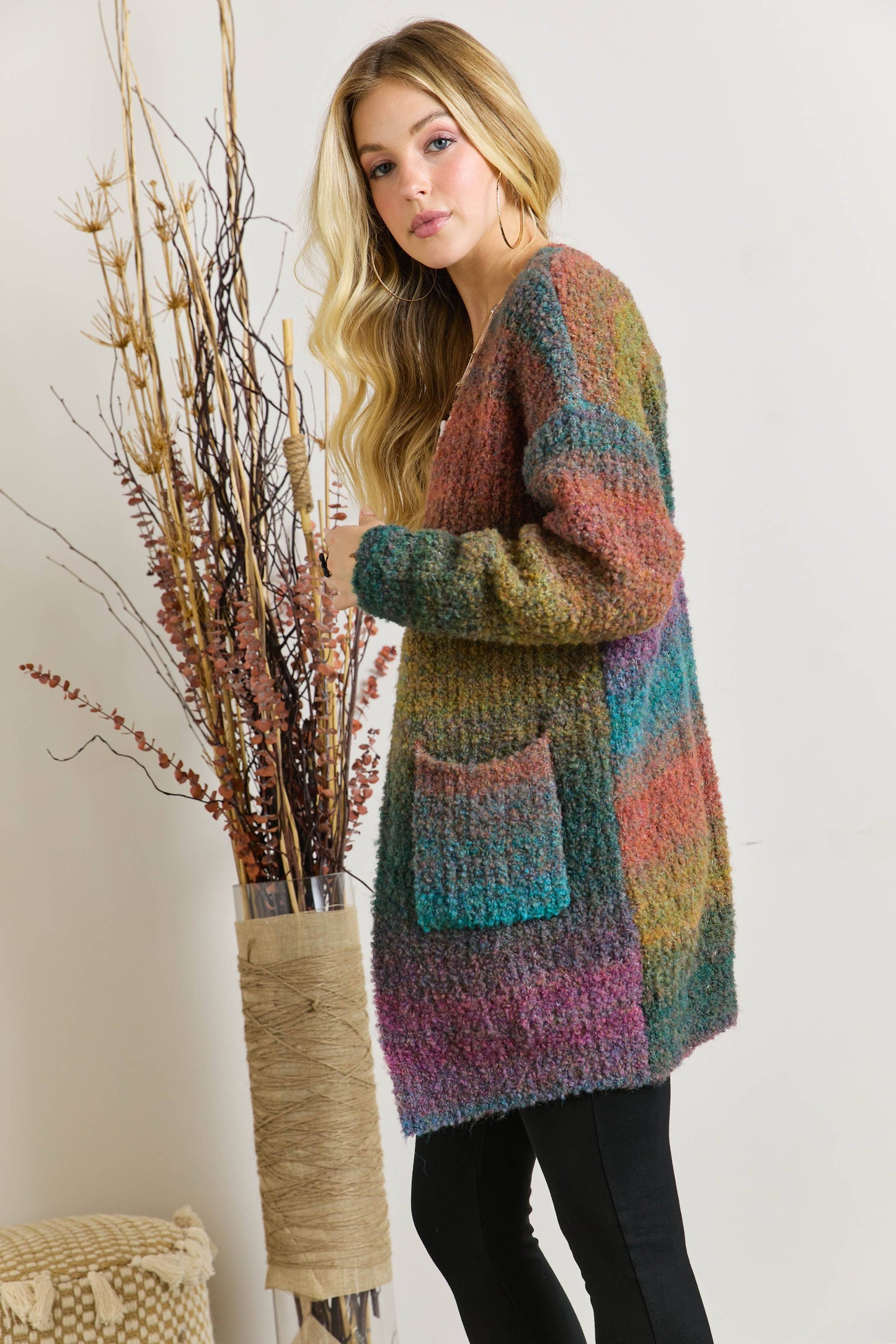 WINTER OMBRÉ CARDIGAN