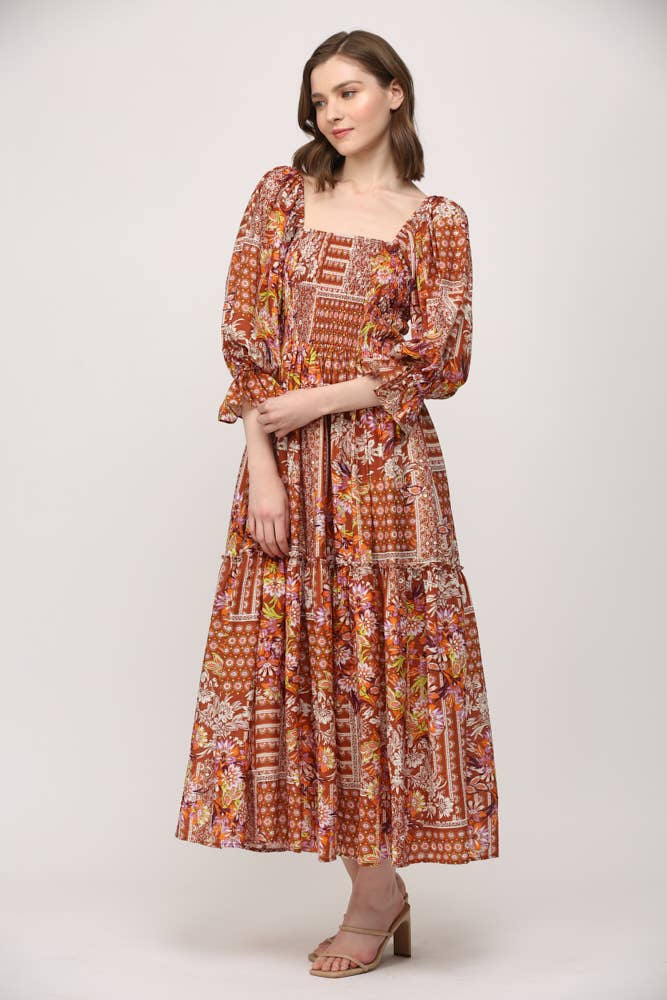 The Gloria Smocked Midi Dress