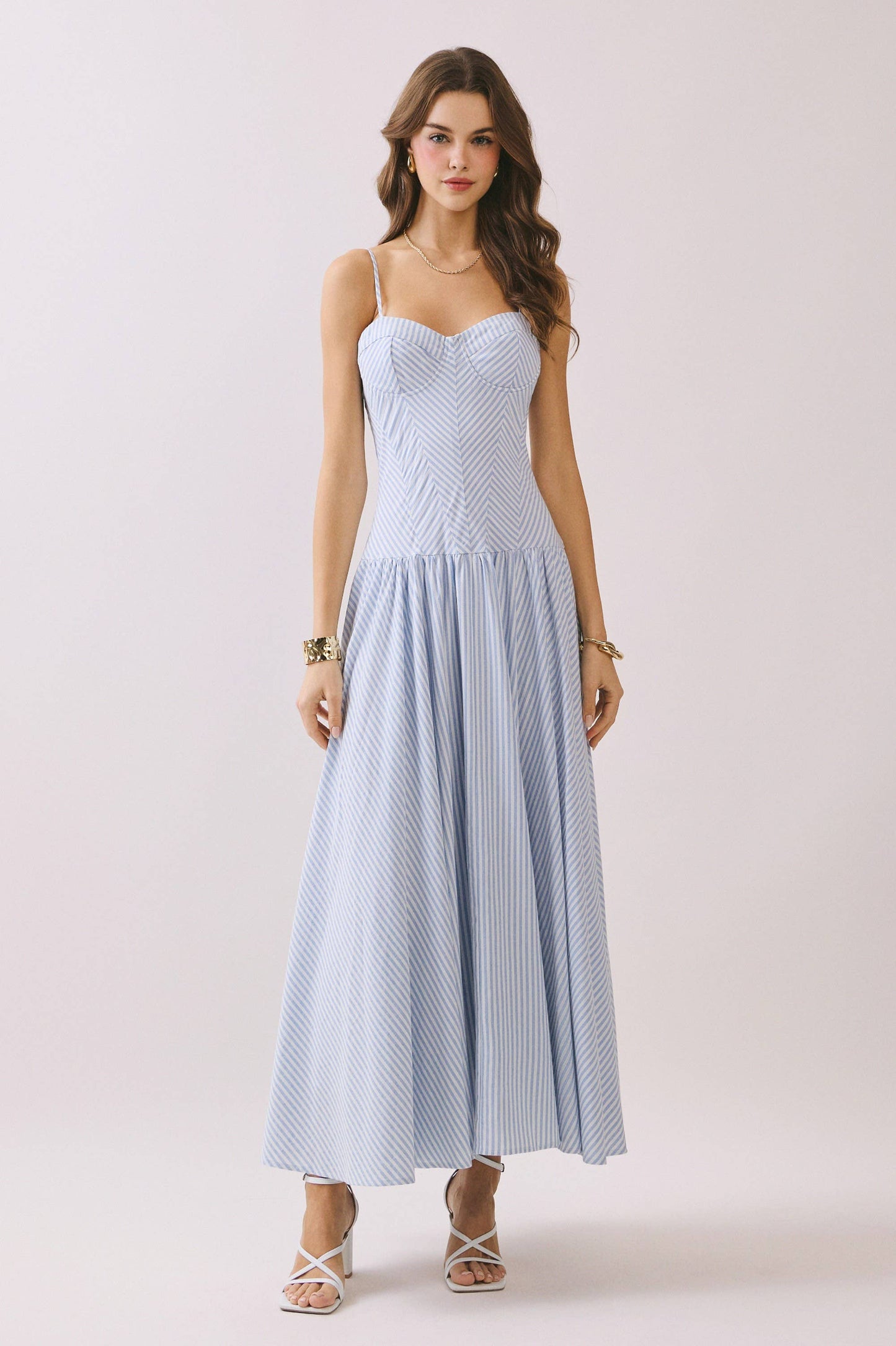 The Candi Stripped Maxi Dress