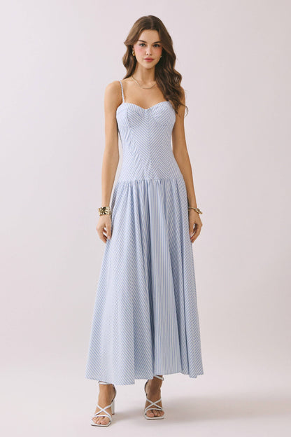 The Candi Stripped Maxi Dress