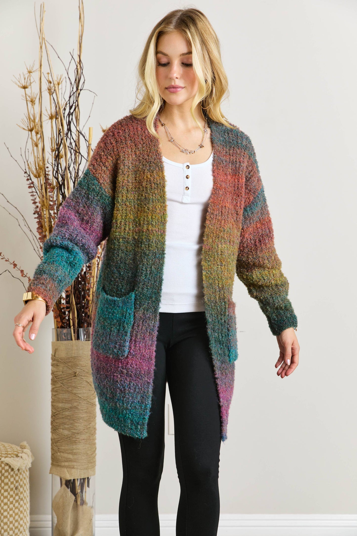 WINTER OMBRÉ CARDIGAN