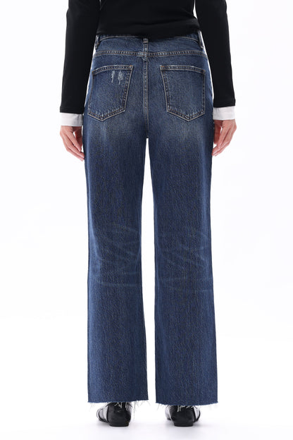 Bayeas High Rise Straight Leg Jeans