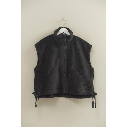 The Teddy Bear Vest Black