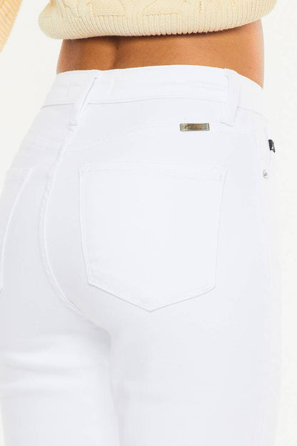 THE KARLIE HIGH RISE SLIM STRAIGHT JEANS