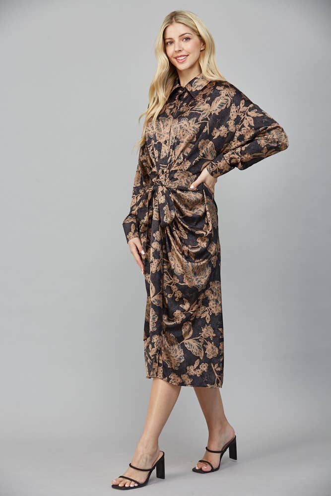 The Versace Tie Midi Dress