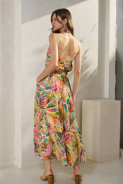 Tropical Vcay Maxi Dress