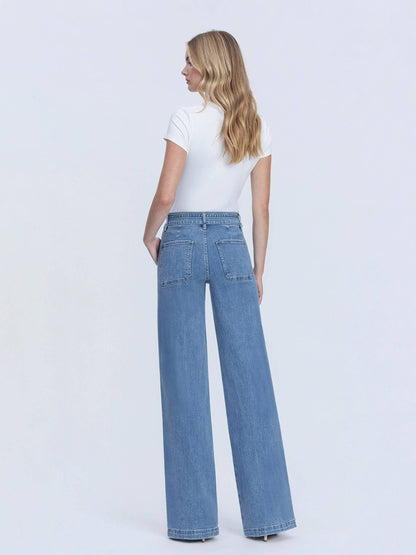 SUPER HIGH RISE WIDE LEG JEANS
