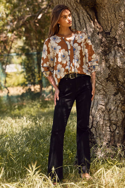The Kelley Floral Blouse Curvy