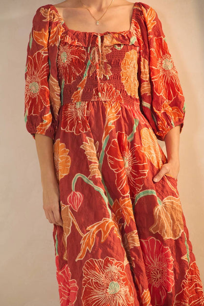 Terra Cotta Maxi Dress Curvy