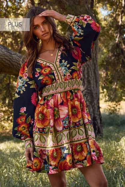 The Flow Boho Mini Dress Curvy