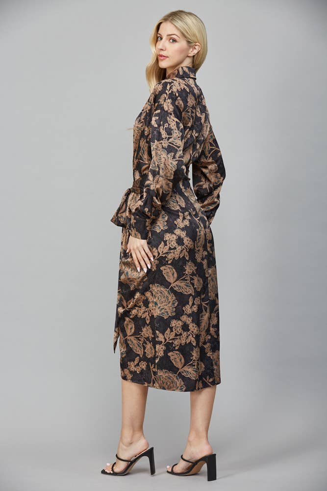 The Versace Tie Midi Dress