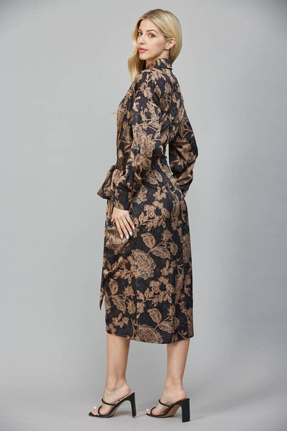 The Versace Tie Midi Dress