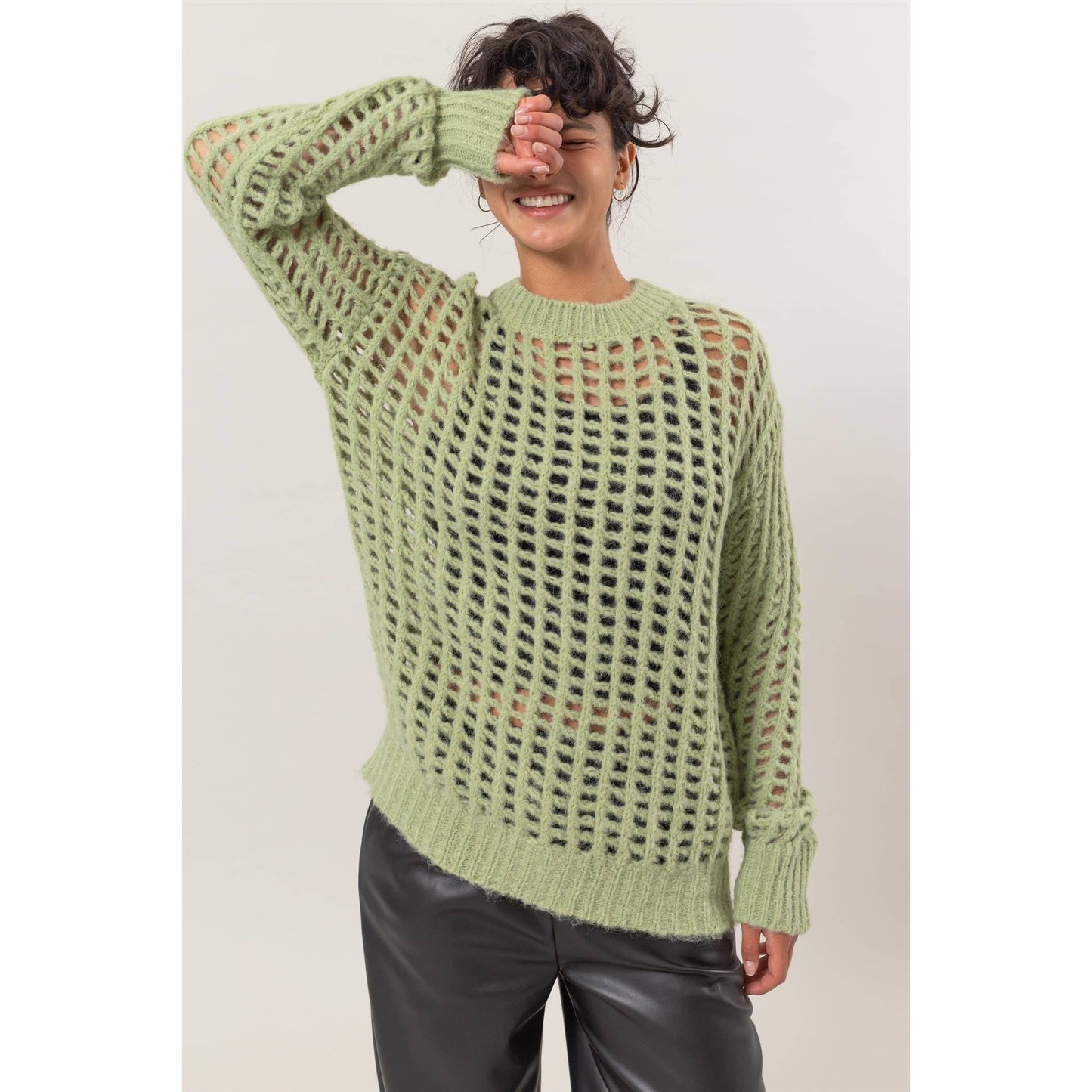 Open Stitch Sweater