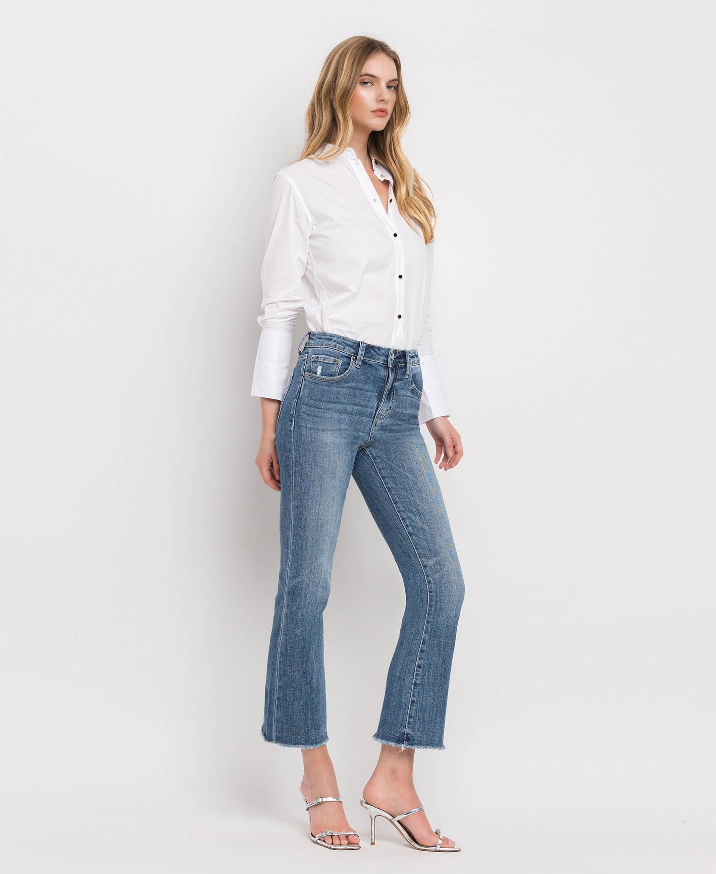 HIGH RISE  KICK FLARE JEANS