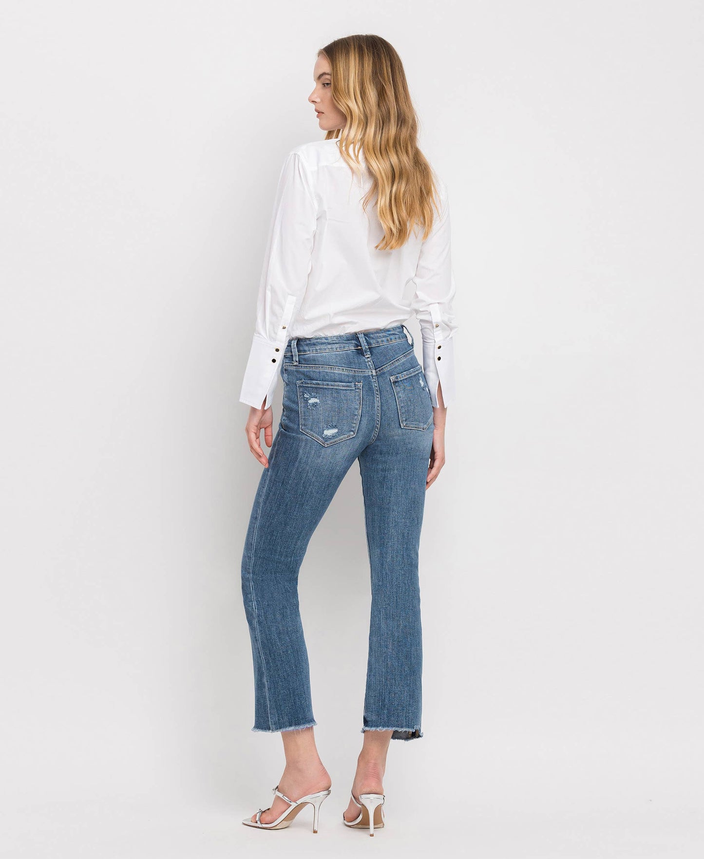 HIGH RISE  KICK FLARE JEANS