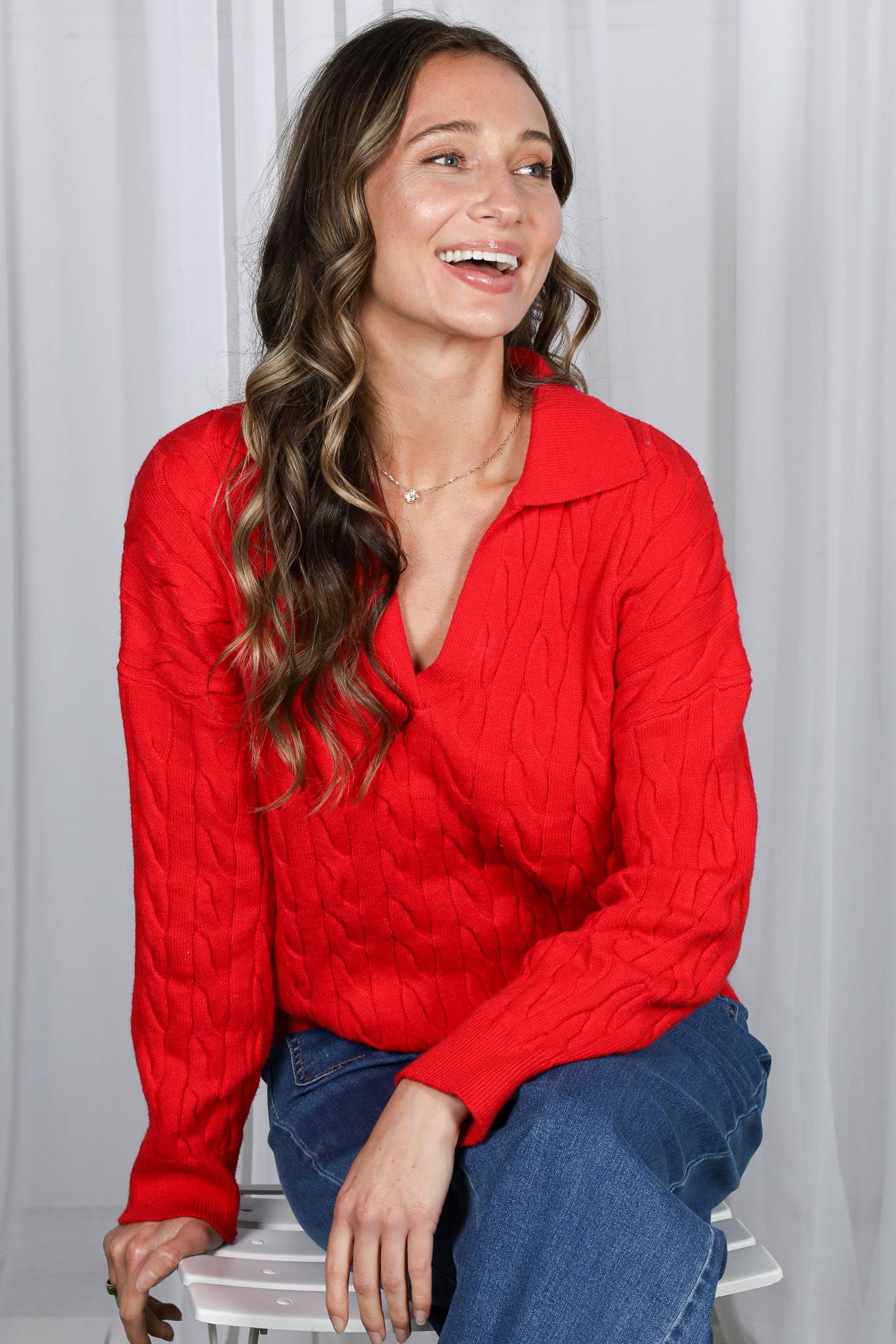 The Vivian V-Neck Sweater