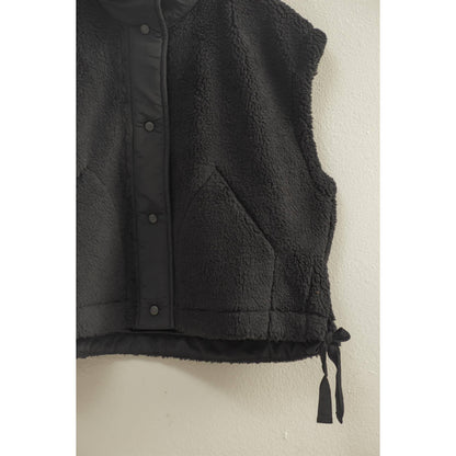 The Teddy Bear Vest Black