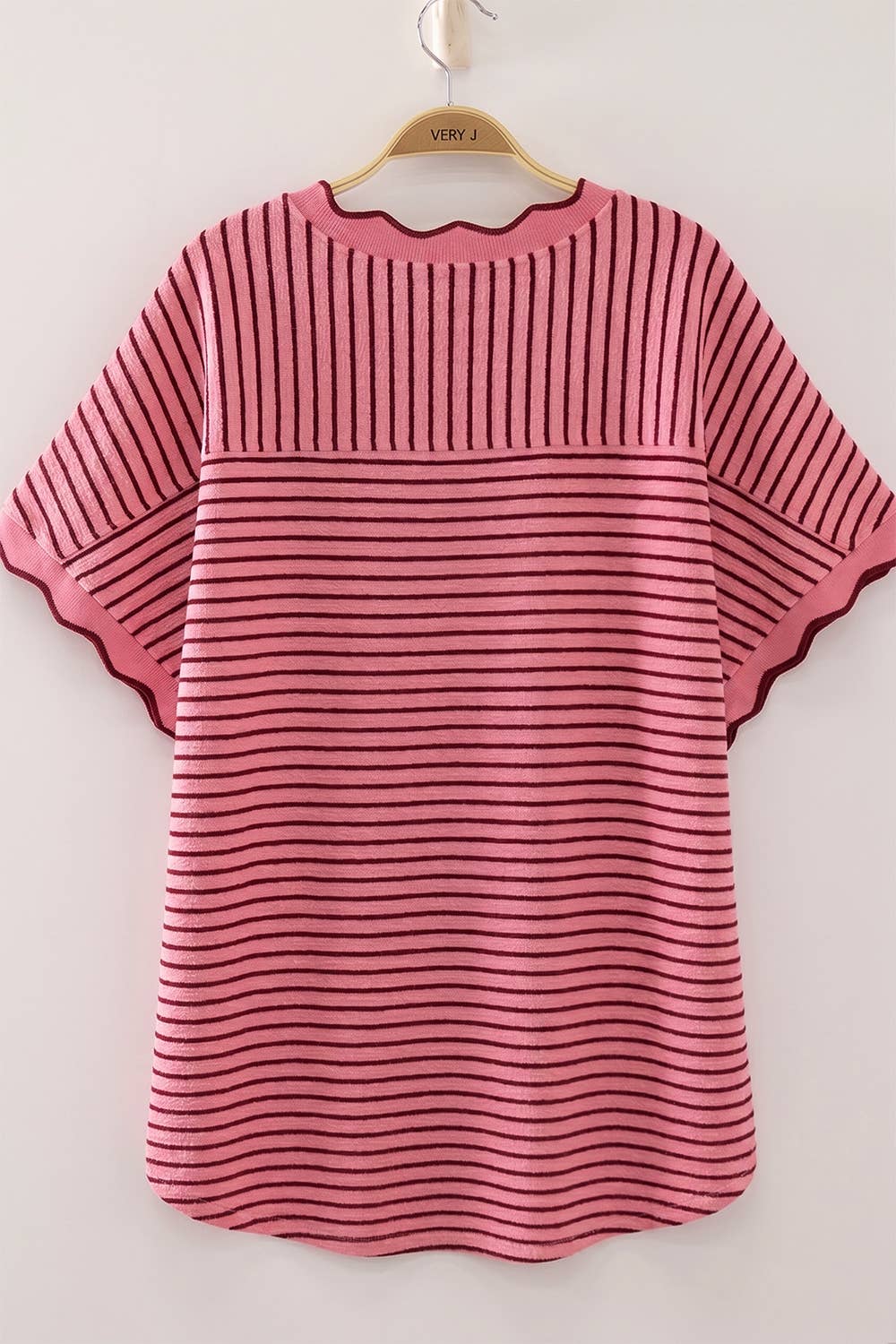 Soft Around The Edge Top-Pink