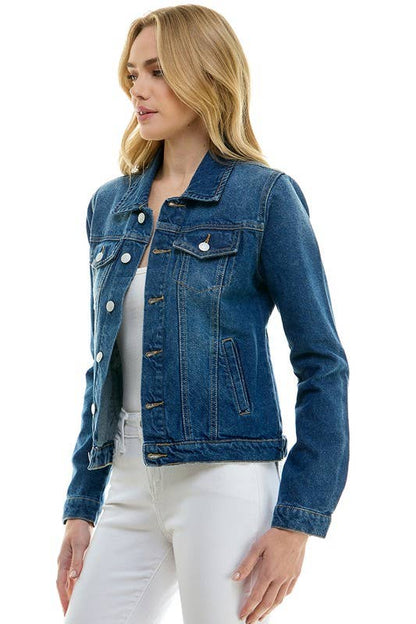 LADY CASUAL DENIM JEAN JACKET