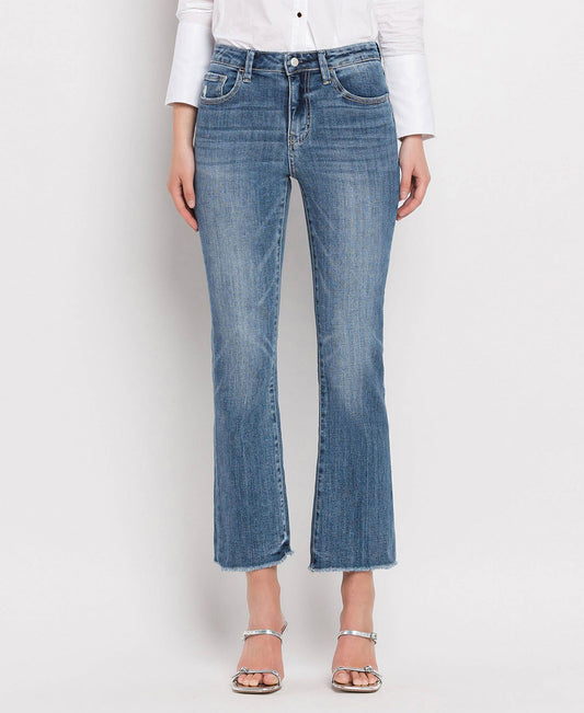 HIGH RISE  KICK FLARE JEANS